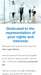 Mobile Screenshot of interlegalalbania.com